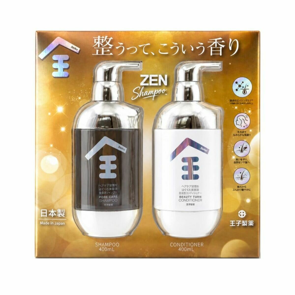 Seika 全 シャンプー & コンディショナー セット 400ml x 2 Seika 全 シャンプー & コンディショナー セット 400ml x 2