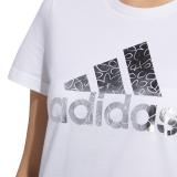 アディダス レディース 半袖 ロゴ Tシャツ ホワイト XOT