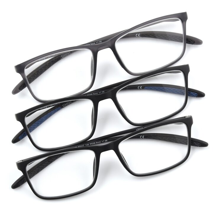 Design Optics® by Foster Grant "CHARLIE"/"DAX" リーディンググラス 2.50 3着セット Design Optics® by Foster Grant "CHARLIE"/"DAX" リーディンググラス 2.50 3着セット