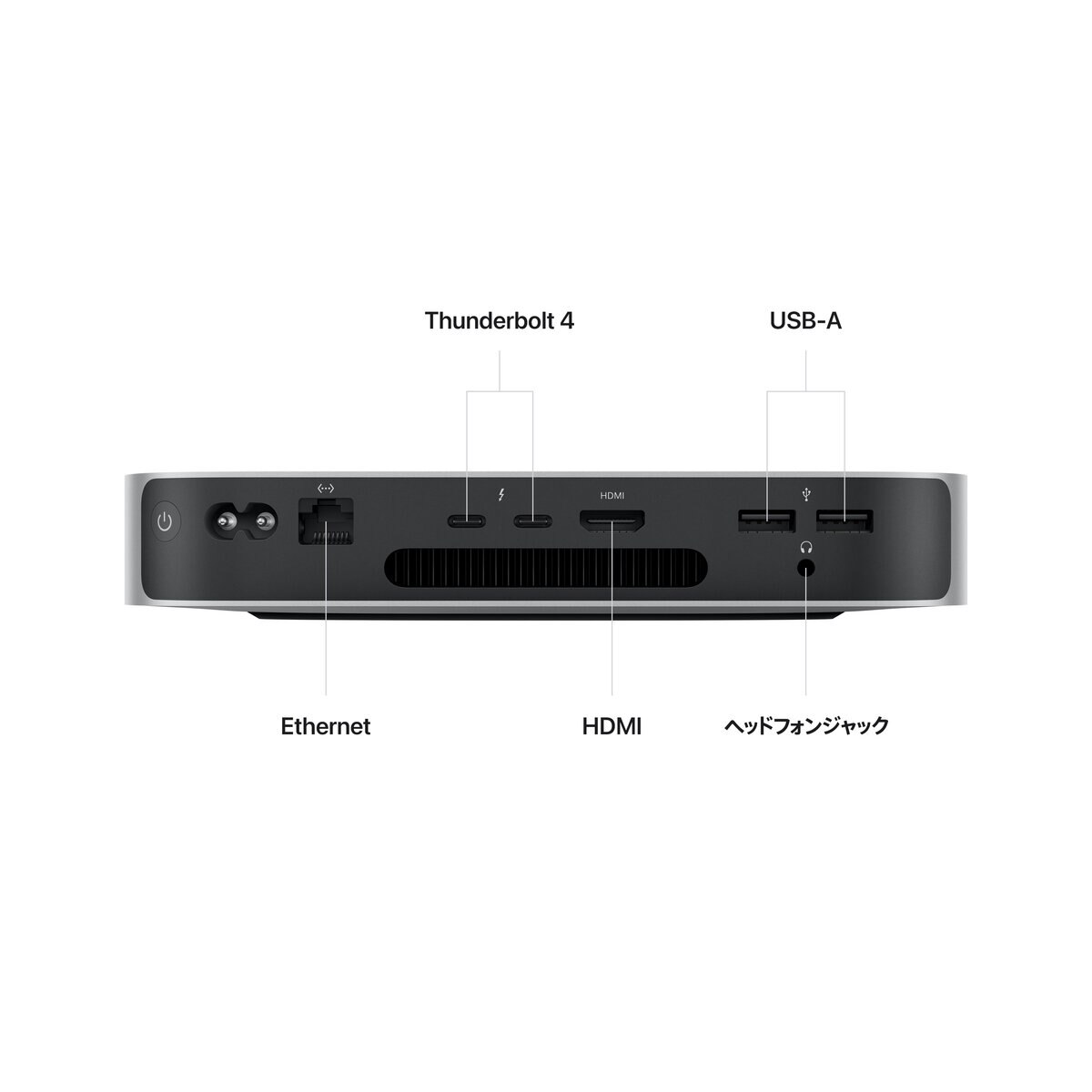 Apple Mac mini 第2世代 8コアCPU&10コアGPU/Apple M2 チップ/8GBメモリ/512GB SSD/シルバー