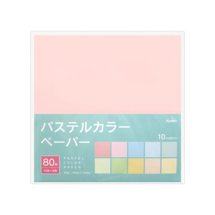 パステルカラーペーパー 80枚 x 10冊 パステルカラーペーパー 80枚 x 10冊