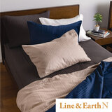 フランスベッド 寝装品 3点セット ライン&アースN セミダブル チャコールグレー