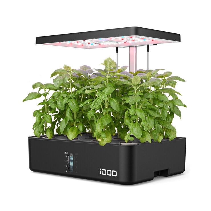 iDOO 水耕栽培キット 12株用 LEDライト付き IG301 - ブラック | Costco