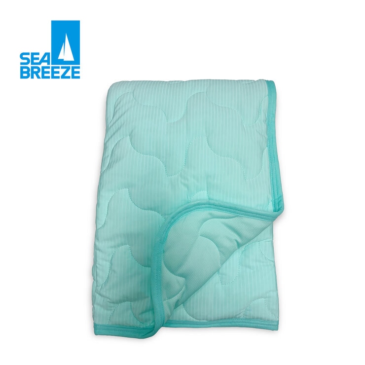 シーブリーズ 冷感敷きパッドシーツ クイーン グリーン