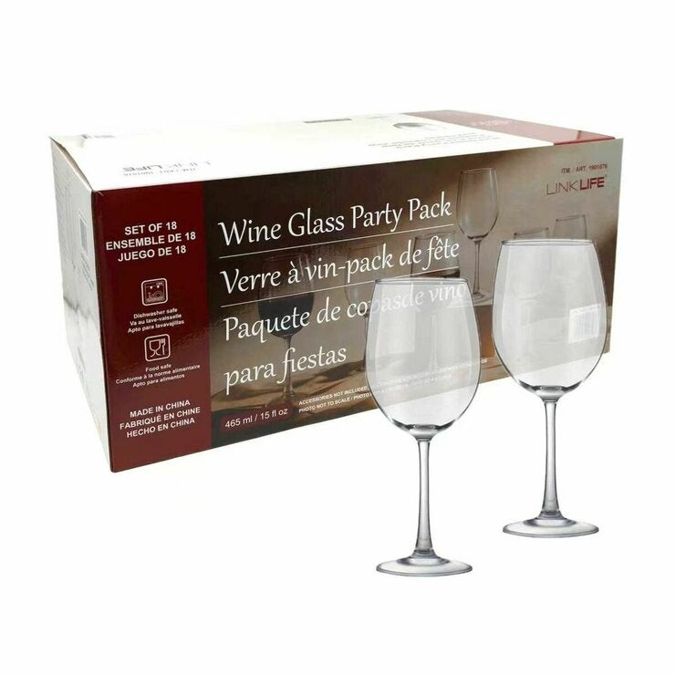 Linklife Wine Glass 18pc Set