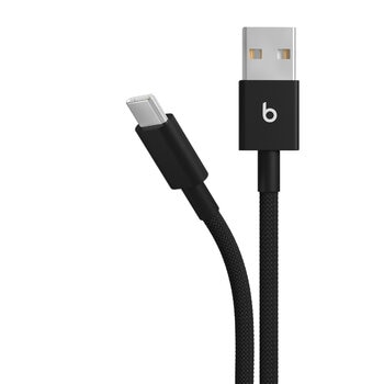Beats USB-A - USB-C 編み込み式充電ケーブル (1.5m) ボルトブラック