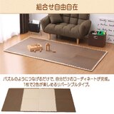 アイリスオーヤマ リバーシブルジョイントマット 16枚 60 x 60cm モカブラウン/ベージュ JMRN-616