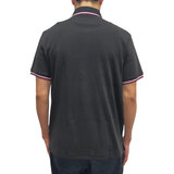 トミーヒルフィガー メンズ 半袖 ポロシャツ ブラック（DARK SABLE）XL