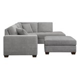 Thomasville MILES 布製 セクショナルソファ3ピース 収納オットマン付