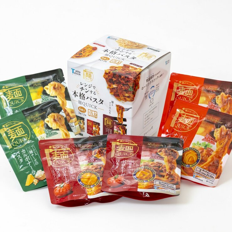 Tablestock レンジでチンする本格パスタ 3種ｘ2食