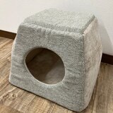 ペットハウス 兼 ペットベッド 2個セット グレー