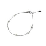 あこやパール プラチナ ステーションブレスレット 3ｍｍ/19ｃｍ