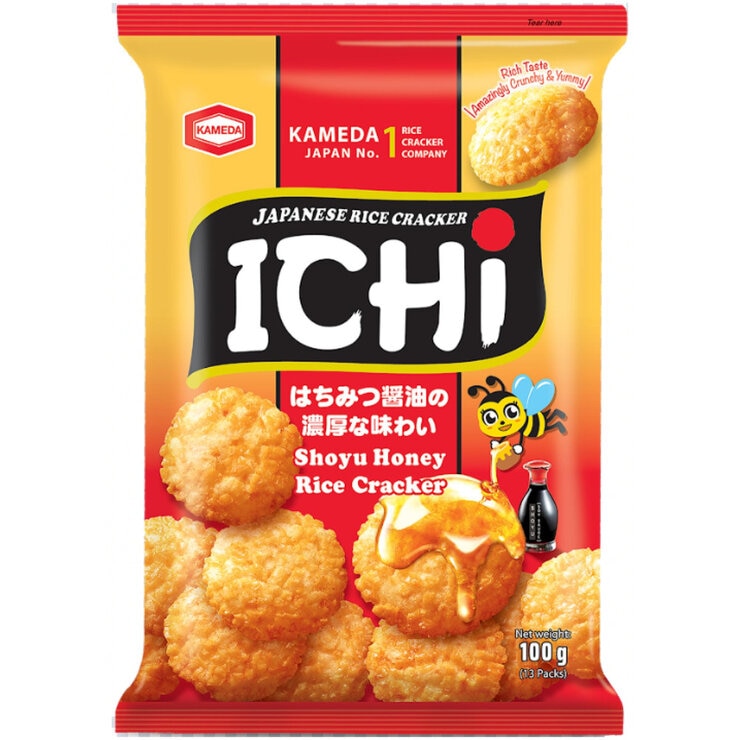 亀田製菓 ICHI はちみつ醤油揚げせん 100g x 10袋