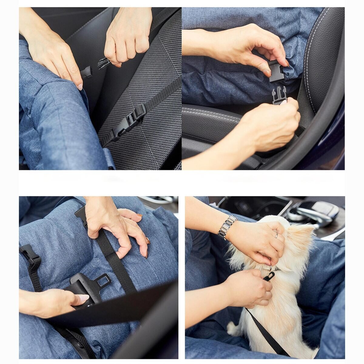 スヌーピー ドライブキャリーベッド 犬用カーシート ペットベッド