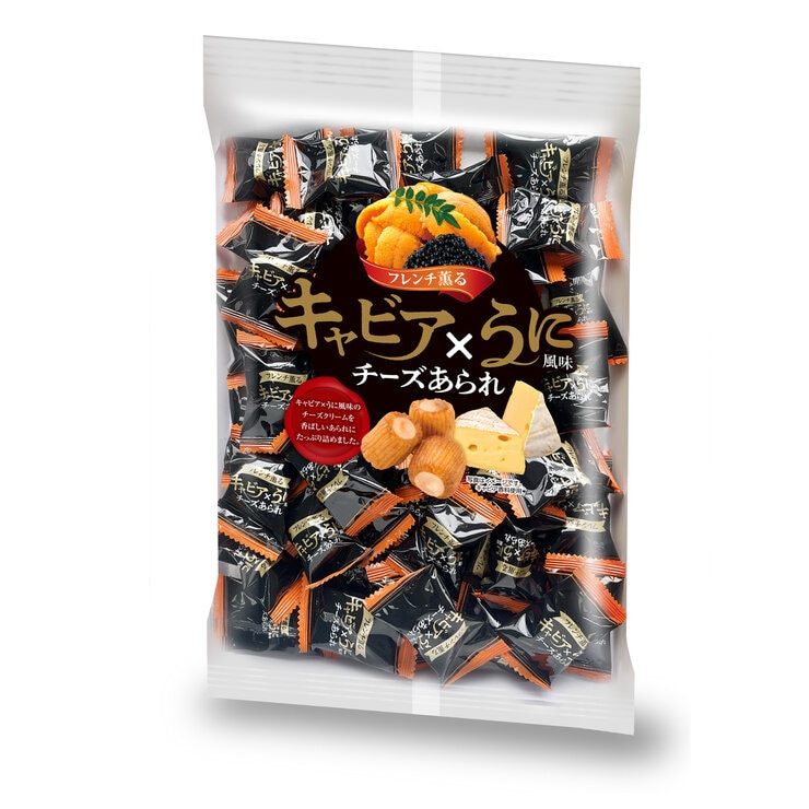 キャビア X うに風味チーズあられ 200g x 3