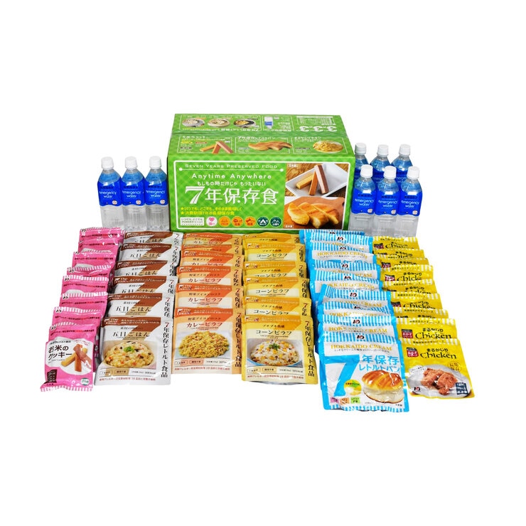 7年保存レトルト食品 9日分セット (27食入り) 7年保存レトルト食品 9日分セット (27食入り)