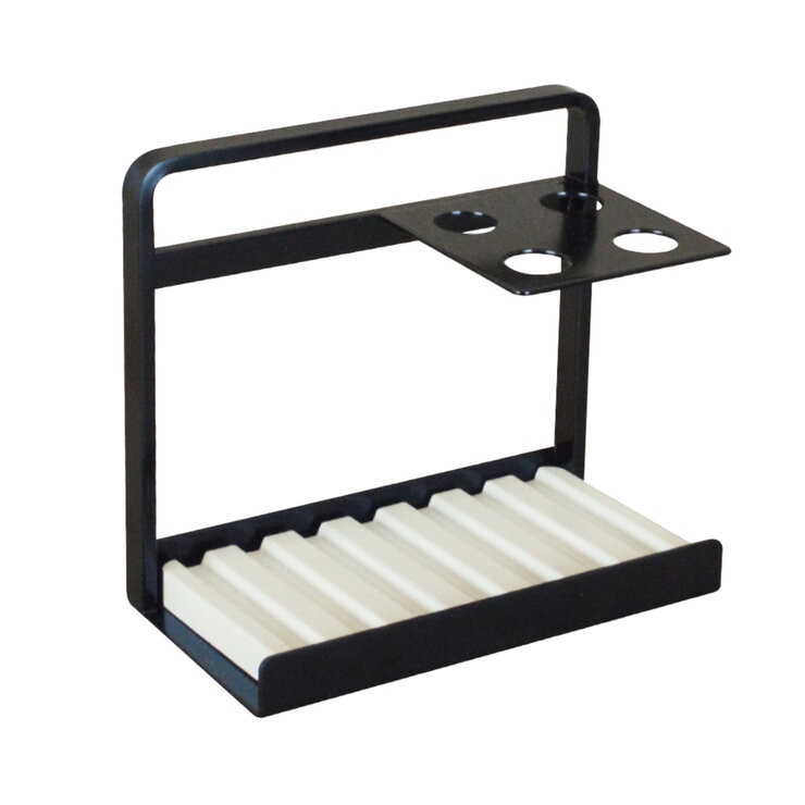 COLLEND 歯ブラシスタンド(ドライトレイ付) ホワイト/ブラック TS-WH/BK