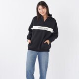 オーシャンパシフィック レディース ハーフジップ スウェットシャツ ブラック L