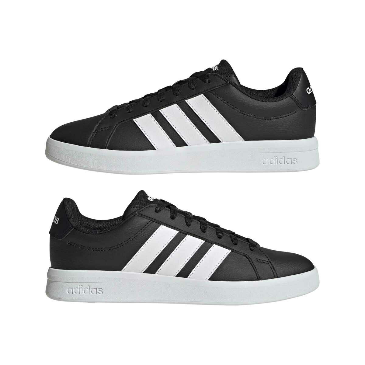 アディダス グランドコート ベース 3.0 ブラック 25.0cm