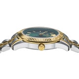 ヴェルサーチェ グレカ レディ グリーン クォーツ VE9CA0324