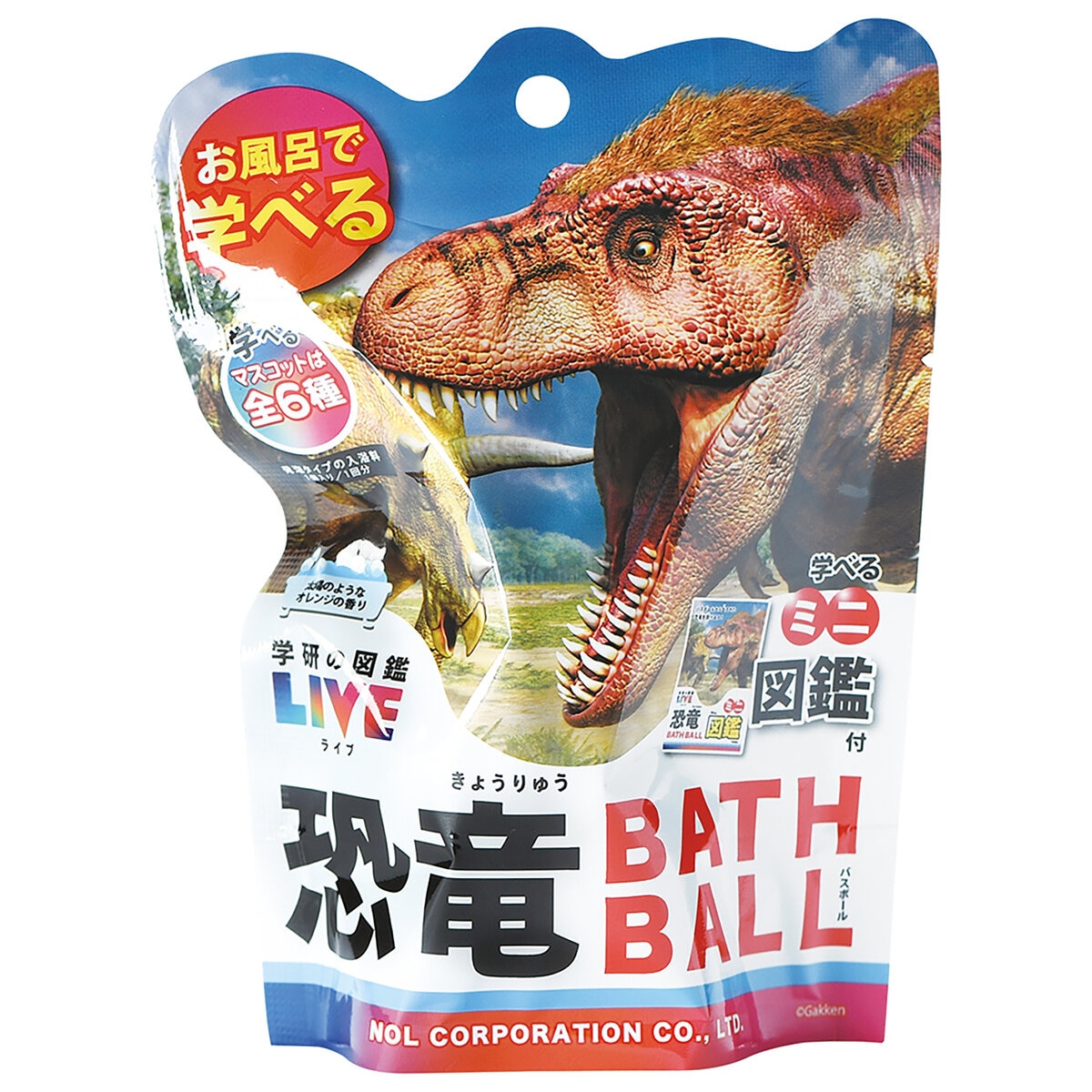バスボール 6個セット 学研図鑑LIVE 恐竜