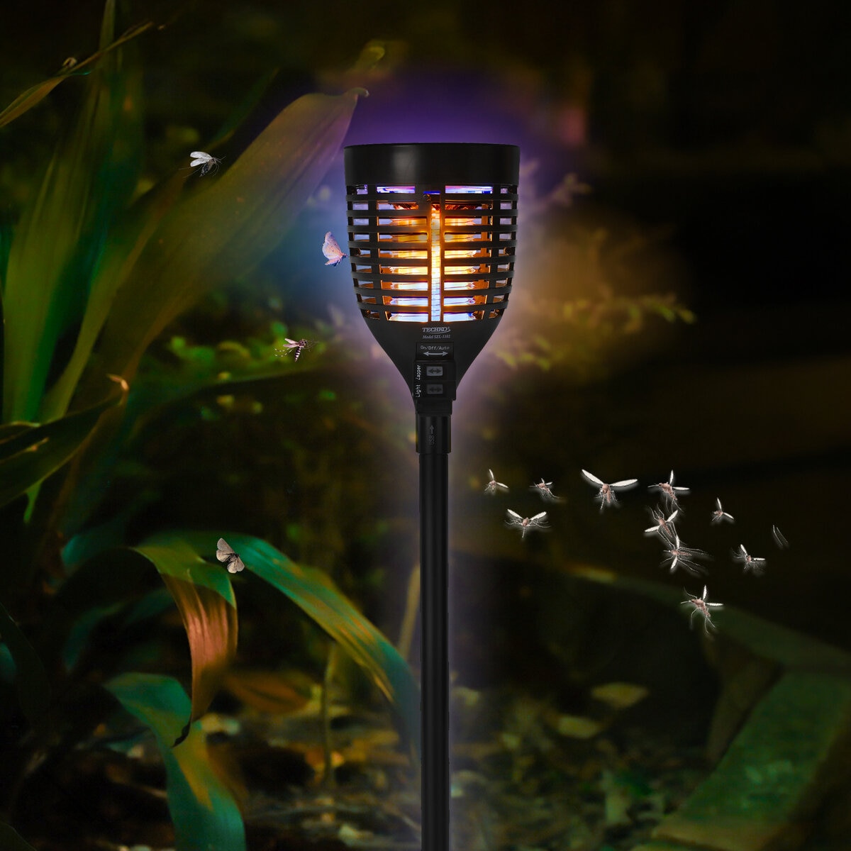 Techko ソーラー式 電撃殺虫器 Techko ソーラー式 電撃殺虫器