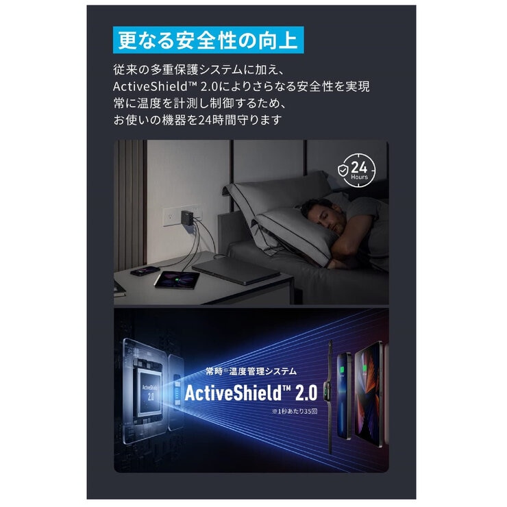 Anker(アンカー)747 GaNPrime™ チャージャー 4ポート 最大出力150W A2340N11 Anker(アンカー)747 GaNPrime™ チャージャー 4ポート 最大出力150W A2340N11