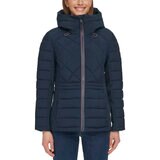 トミーヒルフィガー レディース キルトジャケット ネイビー L