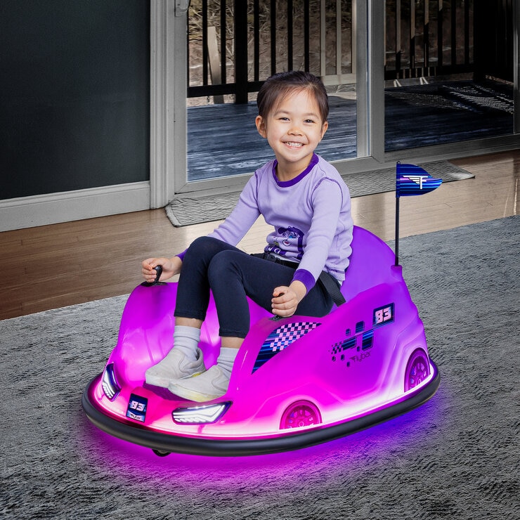 Flybar 12ボルト グロー バンパーカー 旗破損 乗用玩具 フライバー 光る 充電式 バッテリーカー 体重45kgまで 乗り物 子供用 4～9歳頃 札幌市 西区 西野店 327401328476190.jpg