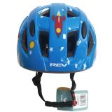 レブスポーツ 自転車用インモールドヘルメット 子供用 XS/S プラネット/ブルー
