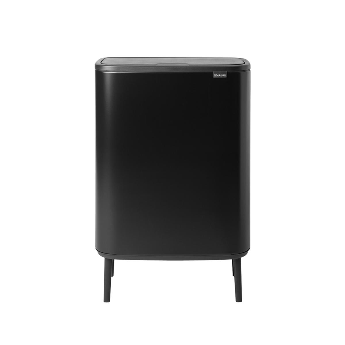 ブラバンシア BoタッチビンHi 60L   タッチ式ごみ箱(脚つき)  マットブラック  130229