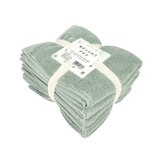 毎日ふんわりフェイスタオル 4枚セット 34cm x 80cm グリーン