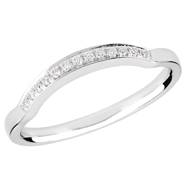 18K ホワイトゴールド 0.39カラット ダイヤモンドリングセット 18K ホワイトゴールド 0.39カラット ダイヤモンドリングセット
