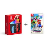 Nintendo Switch (有機ELモデル) 　ネオンブルー・ネオンレッド + SMW セット