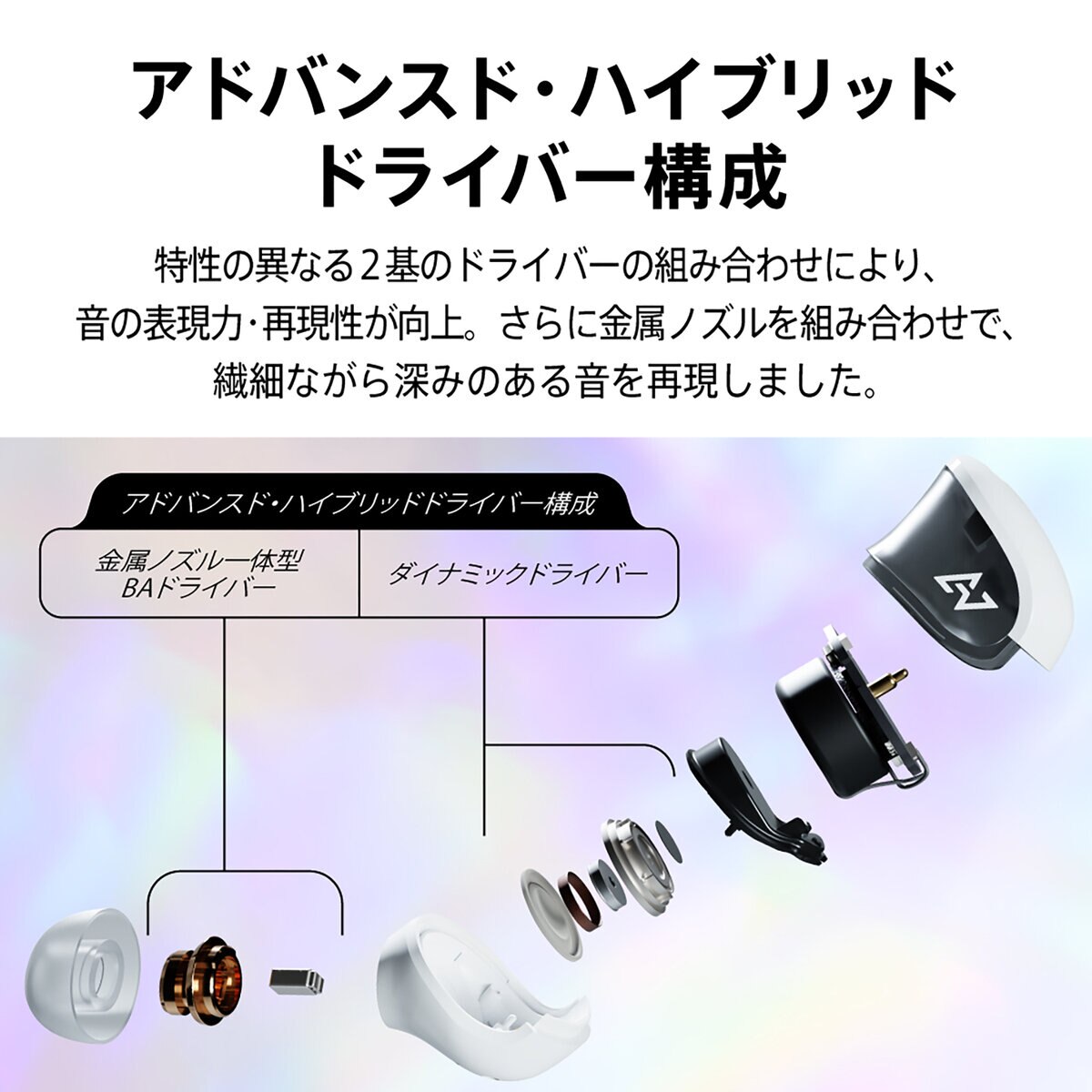 AVIOT 完全ワイヤレスイヤホン TE-J1