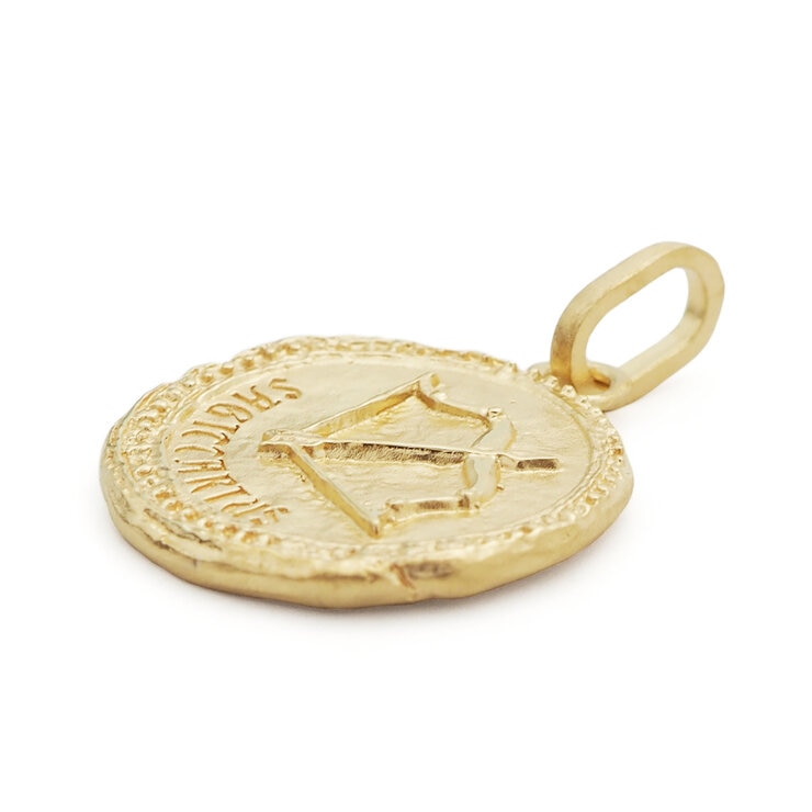 18Kイエローゴールド 星座ペンダントトップ いて座