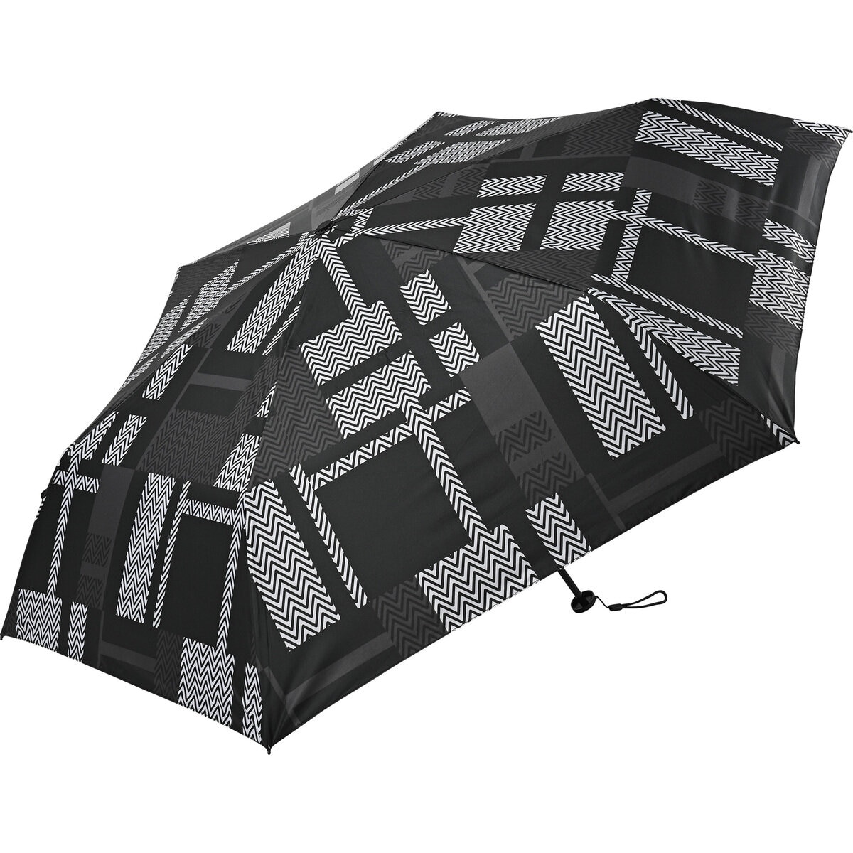 assa 日傘折りたたみ AM58 / ブラック / ウェーブブロック AM762