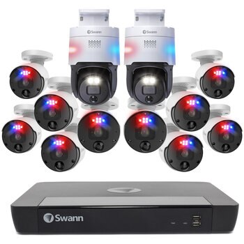 Swann（スワン）16CH NVR 4TB システム 12MPカメラ 12台セット
