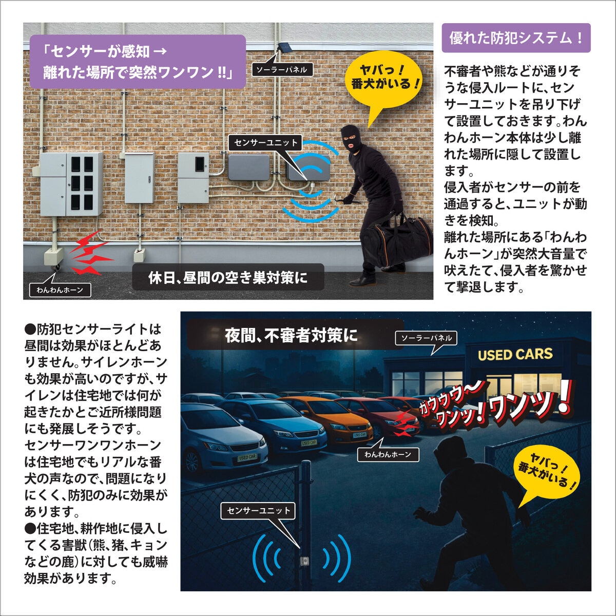 MTO 熊よけわんわんホーン 24時間センサー付 ソーラー電源タイプ DCC001-PVHOW24 MTO 熊よけわんわんホーン 24時間センサー付 ソーラー電源タイプ DCC001-PVHOW24