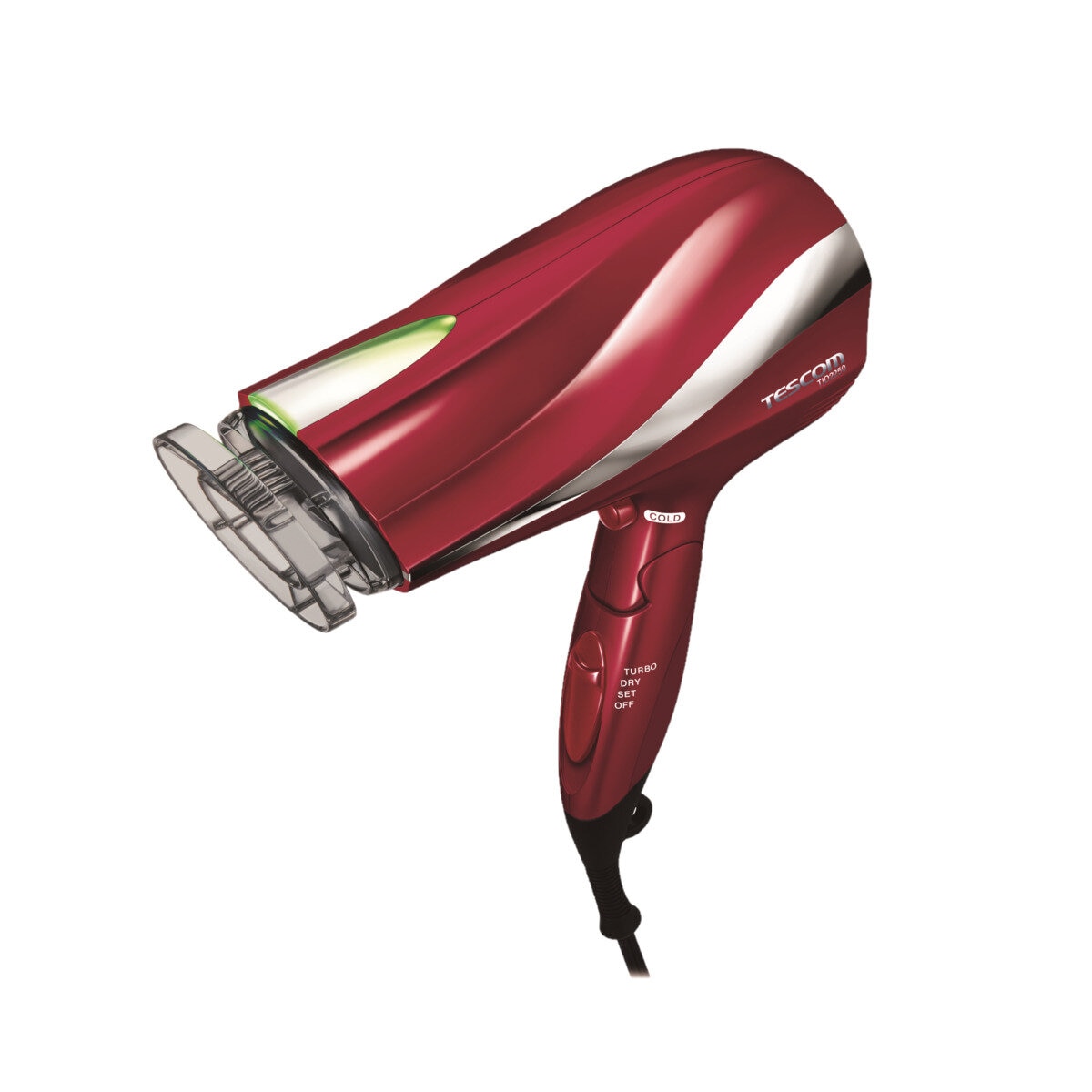 テスコム プロテクトイオンヘアードライヤー TID2250-R レッド