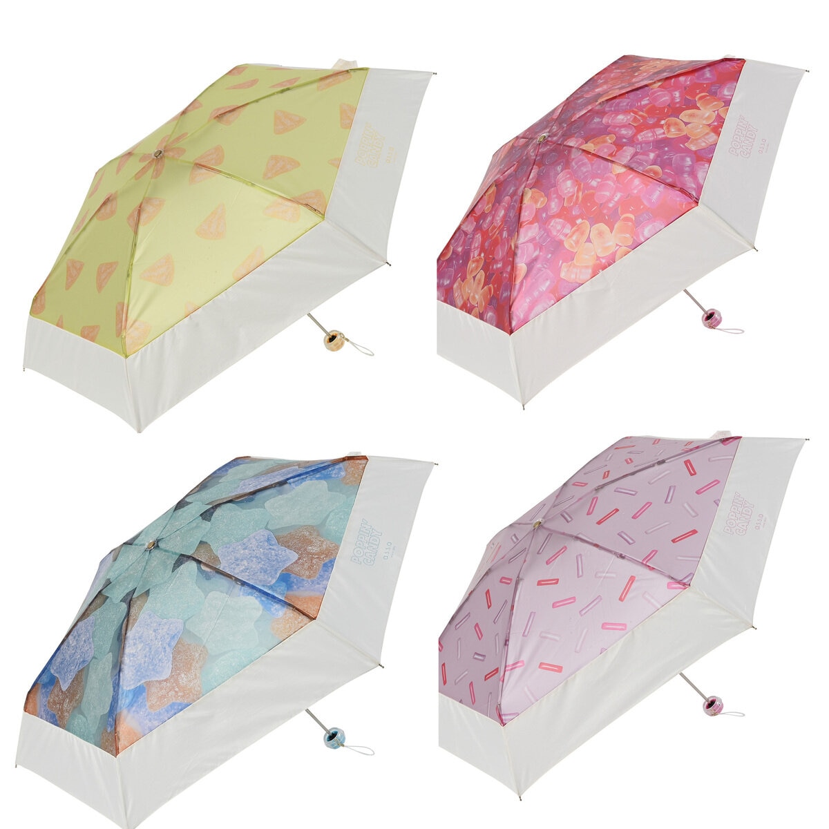 assa 雨傘折りたたみ CAM50 お菓子 透明 assa 雨傘折りたたみ CAM50 お菓子 透明