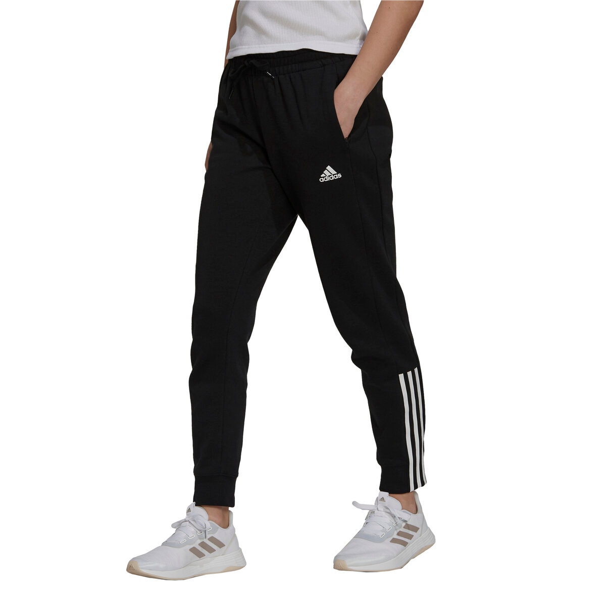 アディダス レディース 3ストライプ スウェットパンツ OT (XL)