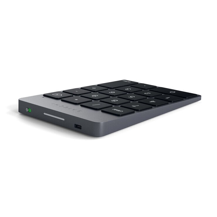 Satechi アルミニウム スリム充電式Bluetoothキーパッド スペースグレー