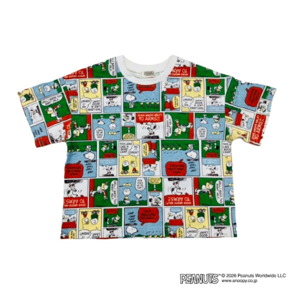 スヌーピー(ピーナッツ) キッズ 半袖 Tシャツ 3枚組 アソートA 100