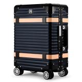 ランツォ スーツケース バイキング 19 インチ 33L ブラック X ベージュ