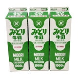 無調整みどり牛乳 1L×3