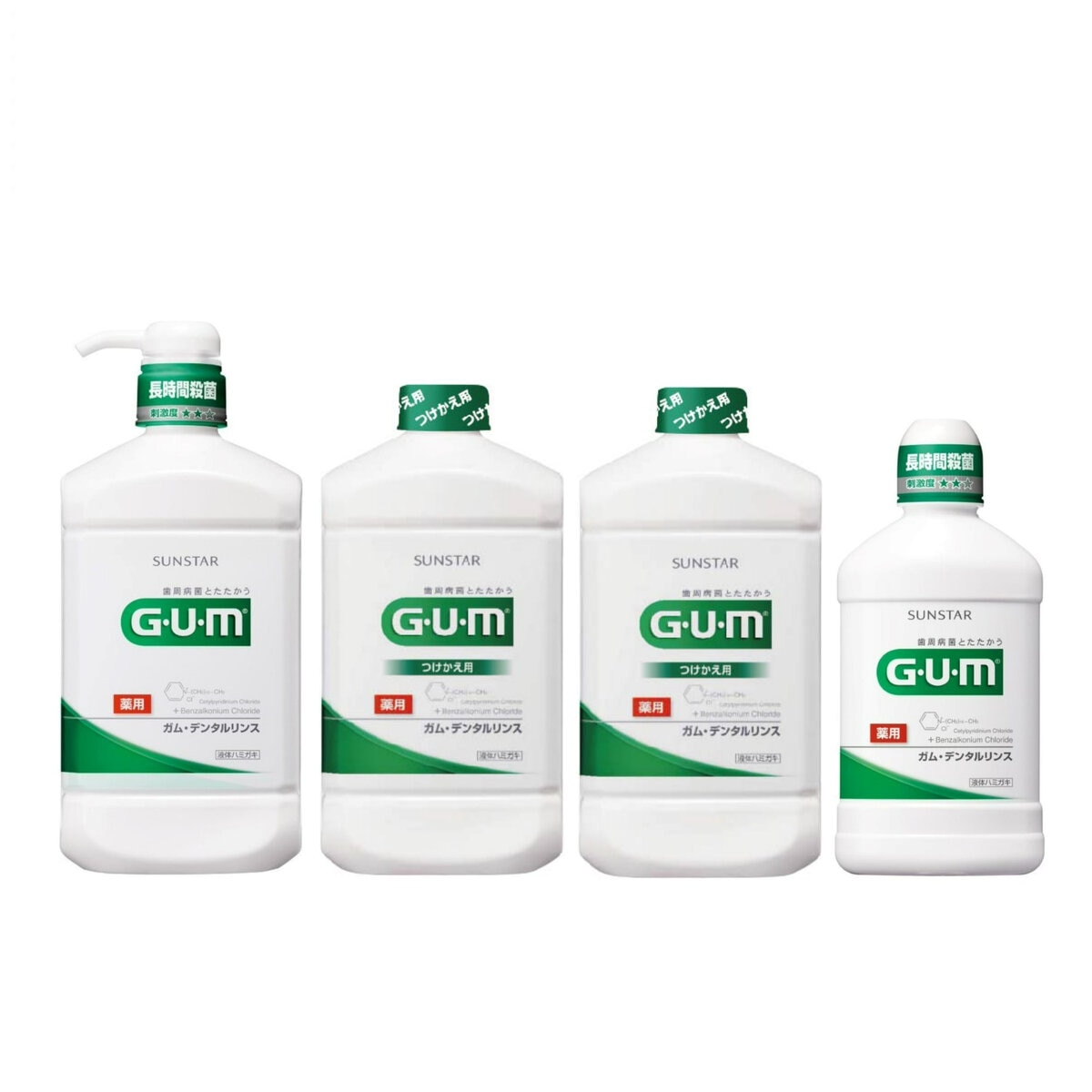 GUM (ガム) デンタルリンスレギュラータイプ 960ml+詰め替え960ml x 2本+ 500ml