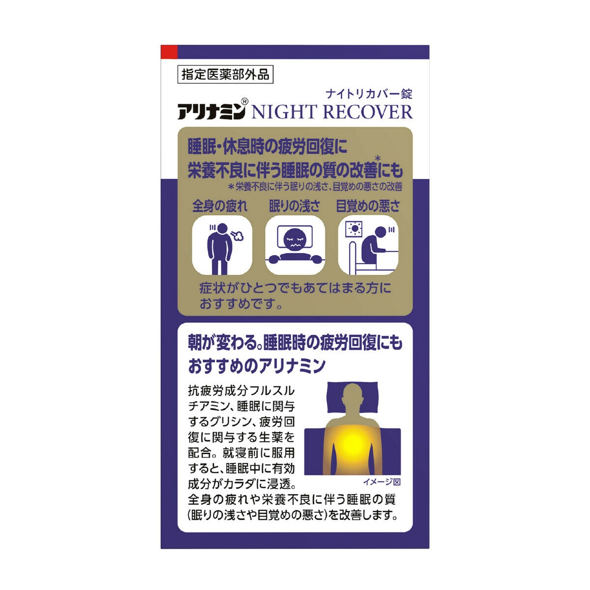 【指定医薬部外品】 アリナミンナイトリカバー錠160錠