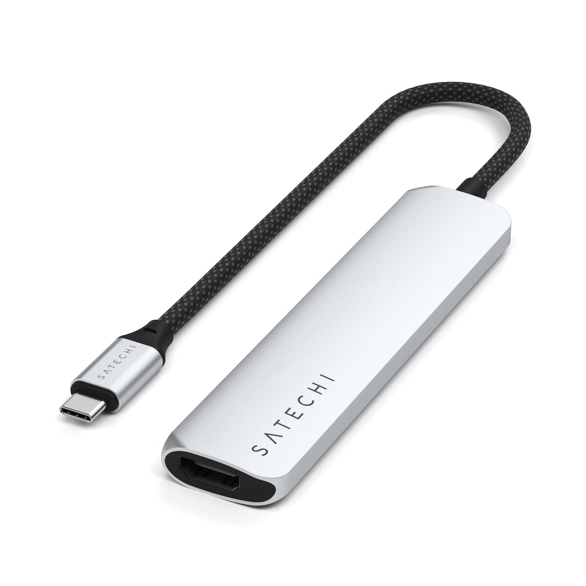 Satechi 6-in1 USB-C スリムマルチポートアダプター シルバー