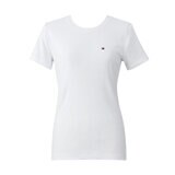 トミーヒルフィガー レディース クルーネック Tシャツ TH オプティック ホワイト XL